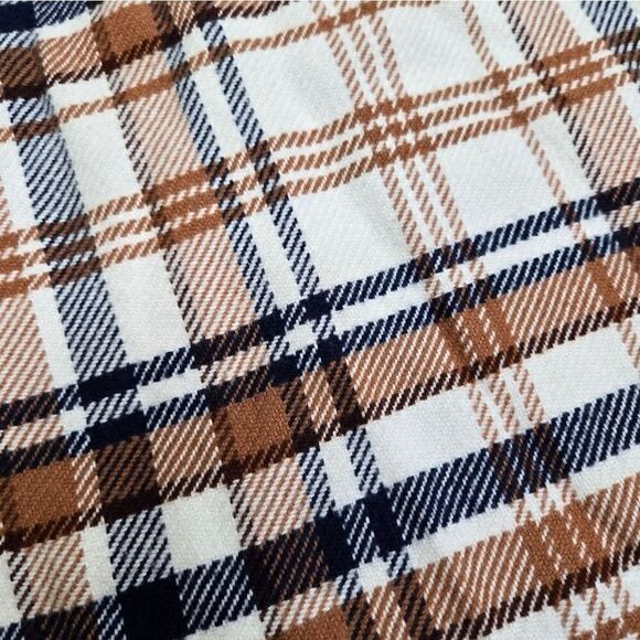 American Eagle fall plaid button up hoodie shirt size xs - Picture 7 of 7